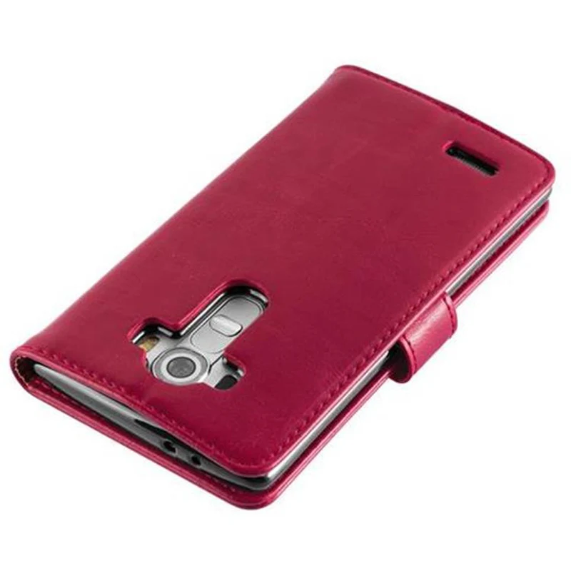 Cadorabo Hülle kompatibel mit LG G4 / G4 PLUS Schutzhülle mit Magnetverschluss, Standfunktion und Kartenfach