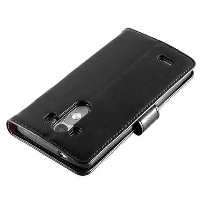 Cadorabo Hülle kompatibel mit LG G3 Schutzhülle mit Magnetverschluss, Standfunktion und Kartenfach