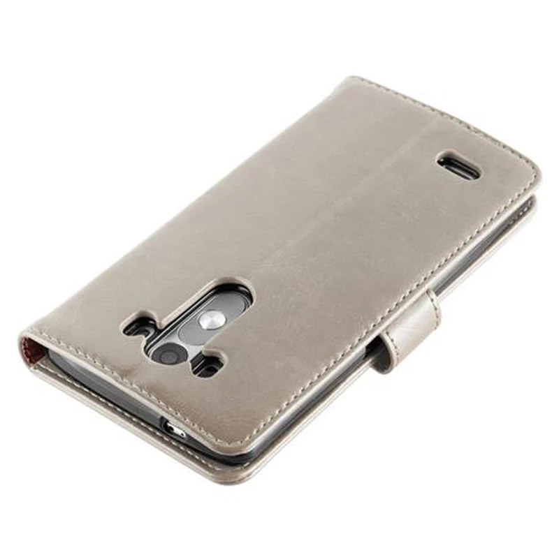 Cadorabo Hülle kompatibel mit LG G3 Schutzhülle mit Magnetverschluss, Standfunktion und Kartenfach