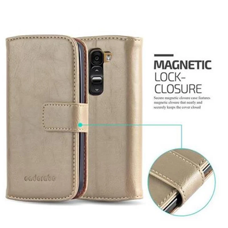 Cadorabo Hülle kompatibel mit LG G2 MINI Schutzhülle mit Magnetverschluss, Standfunktion und Kartenfach