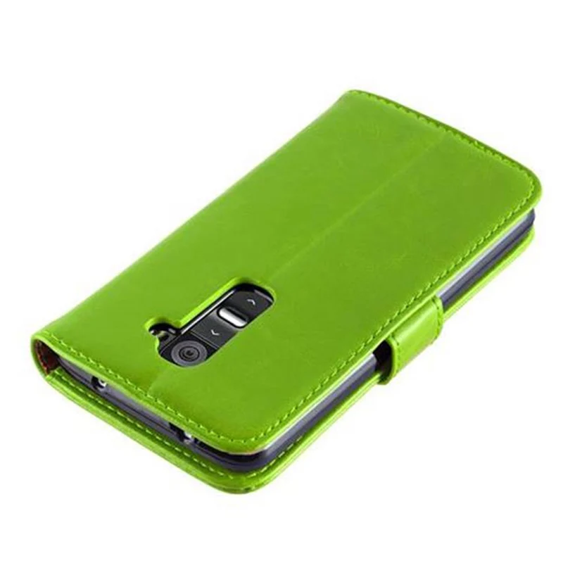 Cadorabo Hülle kompatibel mit LG G2 Schutzhülle mit Magnetverschluss, Standfunktion und Kartenfach