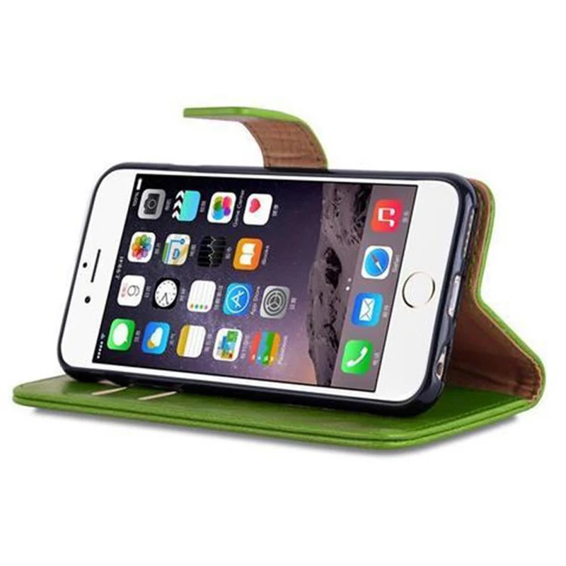 Cadorabo Hülle kompatibel mit Apple iPhone 6 / 6S Schutzhülle mit Magnetverschluss, Standfunktion und Kartenfach