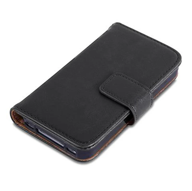 Cadorabo Hülle kompatibel mit Apple iPhone 4 / 4S Schutzhülle mit Magnetverschluss, Standfunktion und Kartenfach