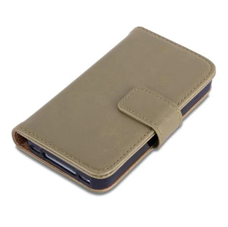 Cadorabo Hülle kompatibel mit Apple iPhone 4 / 4S Schutzhülle mit Magnetverschluss, Standfunktion und Kartenfach