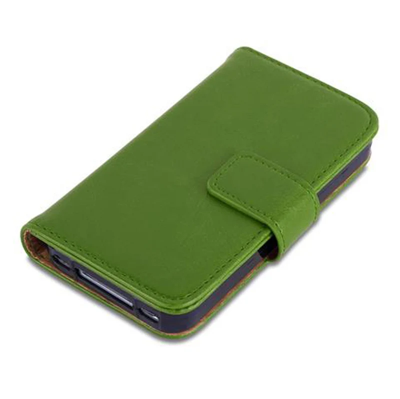 Cadorabo Hülle kompatibel mit Apple iPhone 4 / 4S Schutzhülle mit Magnetverschluss, Standfunktion und Kartenfach