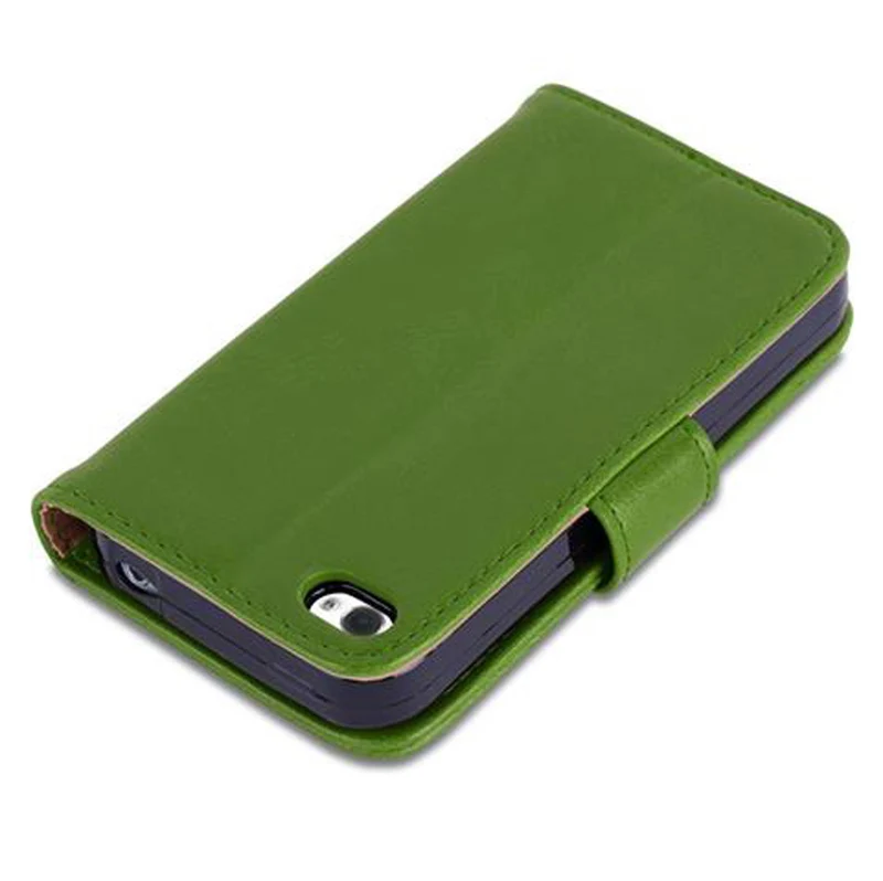 Cadorabo Hülle kompatibel mit Apple iPhone 4 / 4S Schutzhülle mit Magnetverschluss, Standfunktion und Kartenfach