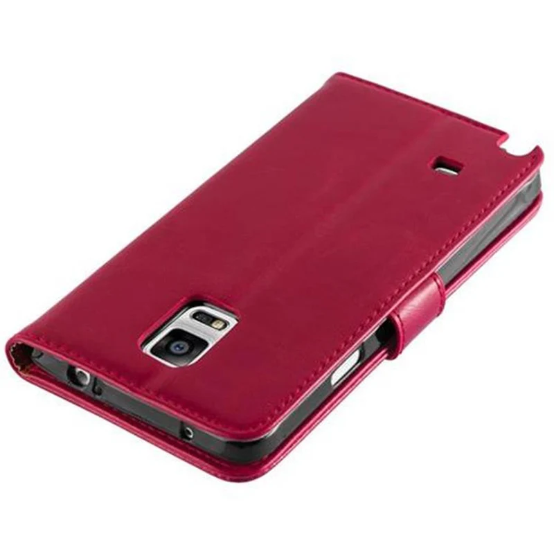 Cadorabo Hülle kompatibel mit Samsung Galaxy NOTE 4 Schutzhülle mit Magnetverschluss, Standfunktion und Kartenfach
