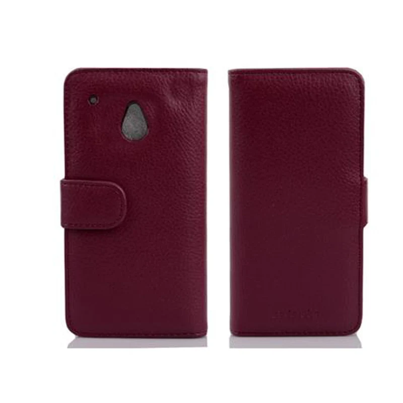 Cadorabo Hülle kompatibel mit HTC ONE M4 MINI Schutzhülle aus strukturiertem Kunstleder und Kartenfach