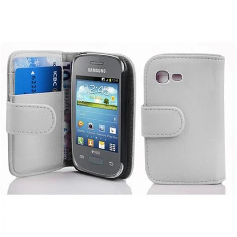 Cadorabo Hülle kompatibel mit Samsung Galaxy POCKET NEO Schutzhülle aus strukturiertem Kunstleder und Kartenfach