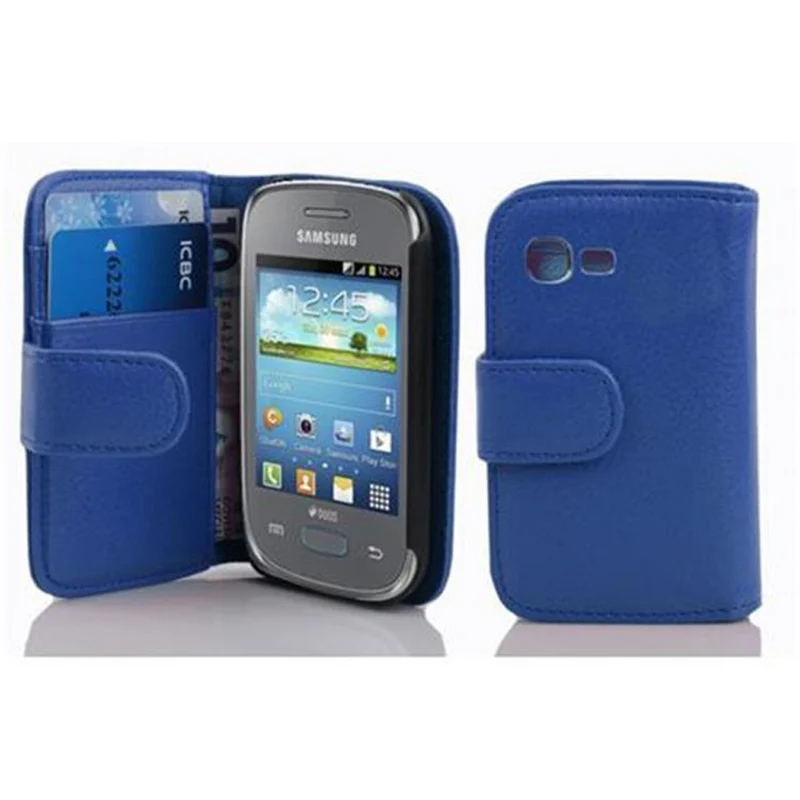 Cadorabo Hülle kompatibel mit Samsung Galaxy POCKET NEO Schutzhülle aus strukturiertem Kunstleder und Kartenfach