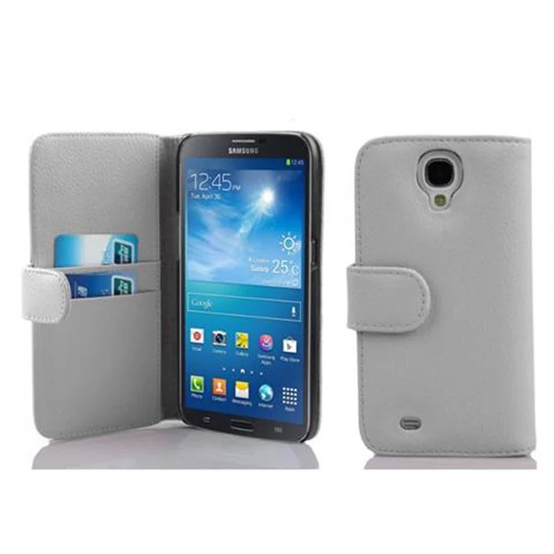 Cadorabo Hülle kompatibel mit Samsung Galaxy MEGA 6.3 Schutzhülle aus strukturiertem Kunstleder und Kartenfach