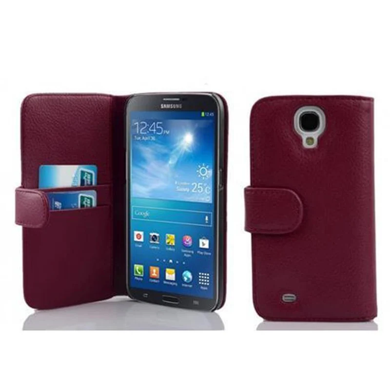 Cadorabo Hülle kompatibel mit Samsung Galaxy MEGA 6.3 Schutzhülle aus strukturiertem Kunstleder und Kartenfach