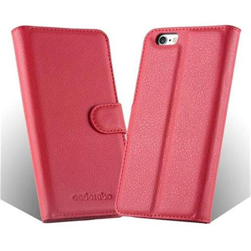 Cadorabo Hülle kompatibel mit Apple iPhone 6 / 6S Schutzhülle mit Magnetverschluss, Standfunktion und Kartenfach