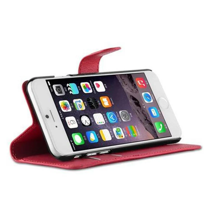 Cadorabo Hülle kompatibel mit Apple iPhone 6 / 6S Schutzhülle mit Magnetverschluss, Standfunktion und Kartenfach