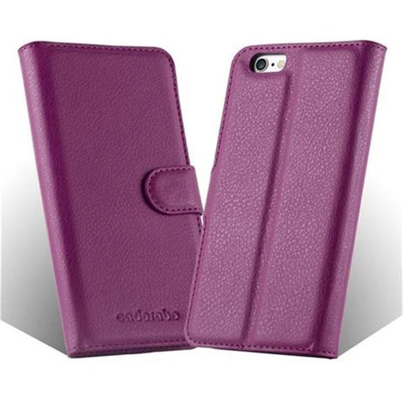 Cadorabo Hülle kompatibel mit Apple iPhone 6 / 6S Schutzhülle mit Magnetverschluss, Standfunktion und Kartenfach