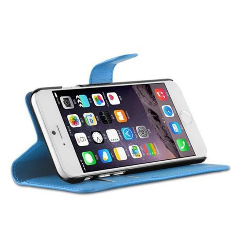 Cadorabo Hülle kompatibel mit Apple iPhone 6 / 6S Schutzhülle mit Magnetverschluss, Standfunktion und Kartenfach