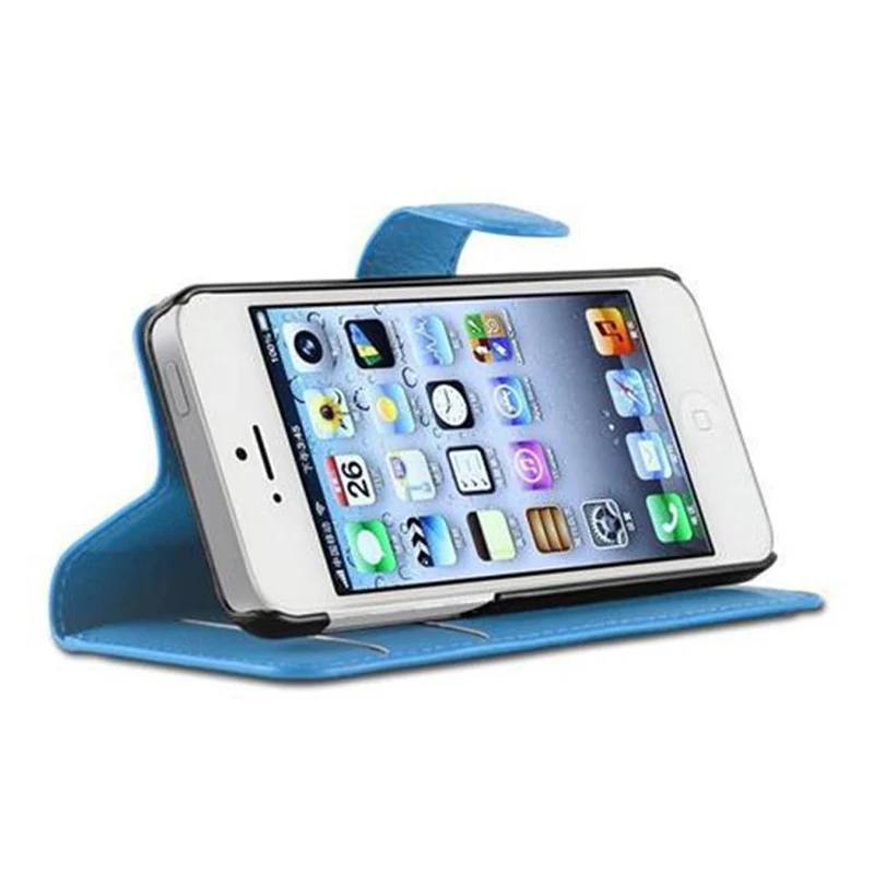 Cadorabo Hülle kompatibel mit Apple iPhone 5 / 5S / SE 2016 Schutzhülle mit Magnetverschluss, Standfunktion und Kartenfach