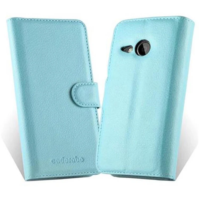 Cadorabo Hülle kompatibel mit HTC ONE M8 MINI Schutzhülle mit Magnetverschluss, Standfunktion und Kartenfach
