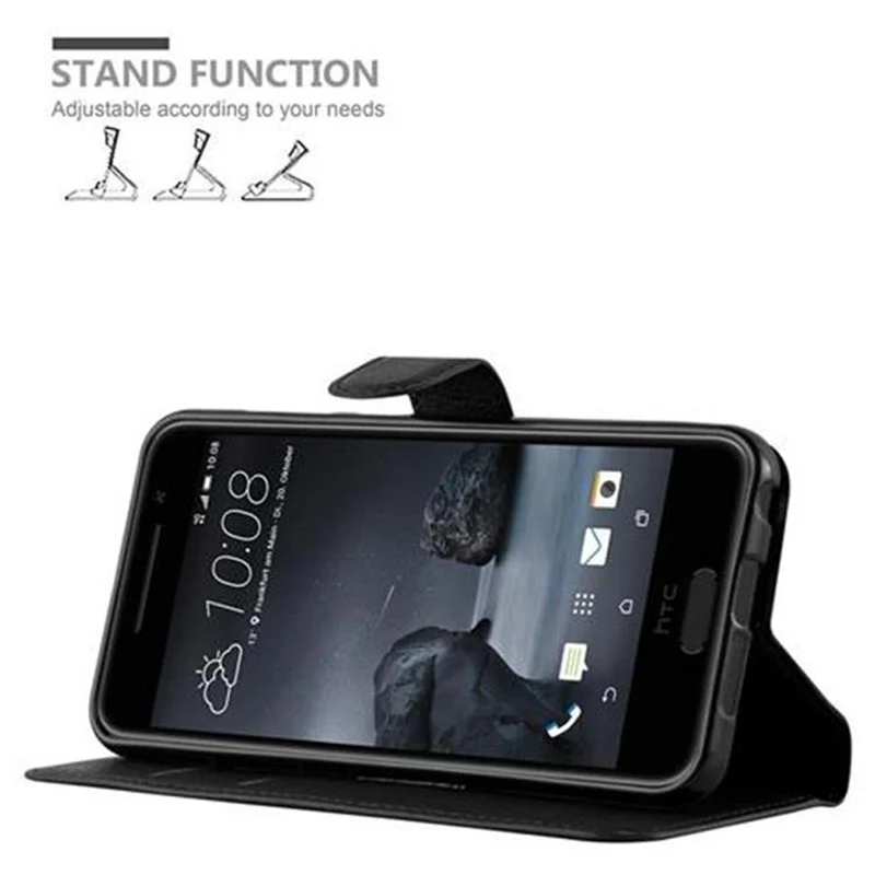 Cadorabo Hülle kompatibel mit HTC ONE A9 Schutzhülle mit Magnetverschluss, Standfunktion und Kartenfach