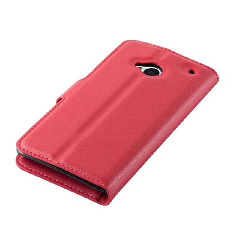 Cadorabo Hülle kompatibel mit HTC ONE M7 Schutzhülle mit Magnetverschluss, Standfunktion und Kartenfach