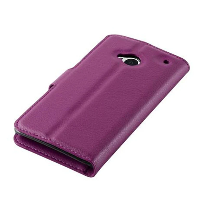 Cadorabo Hülle kompatibel mit HTC ONE M7 Schutzhülle mit Magnetverschluss, Standfunktion und Kartenfach