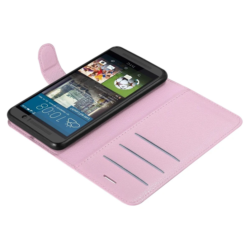 Cadorabo Hülle kompatibel mit HTC ONE M9 Schutzhülle mit Magnetverschluss, Standfunktion und Kartenfach