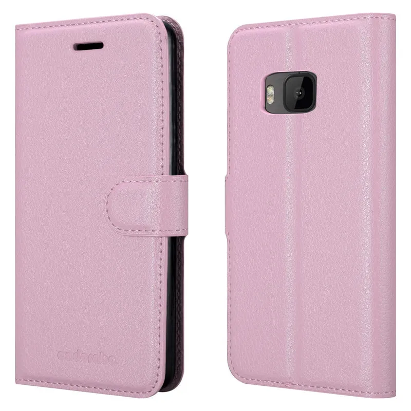 Cadorabo Hülle kompatibel mit HTC ONE M9 Schutzhülle mit Magnetverschluss, Standfunktion und Kartenfach