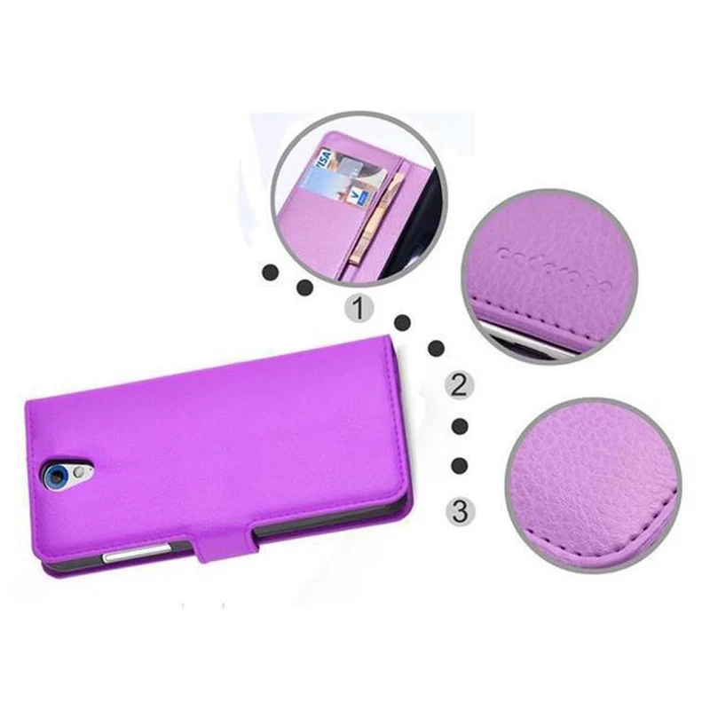 Cadorabo Hülle kompatibel mit HTC Desire 620 Schutzhülle mit Magnetverschluss, Standfunktion und Kartenfach