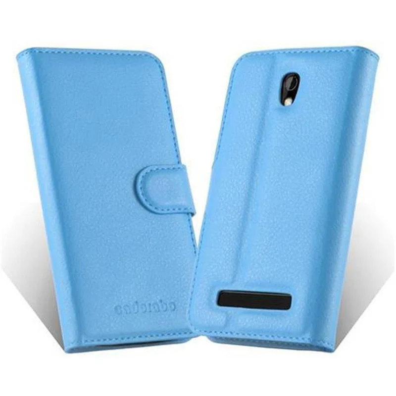 Cadorabo Hülle kompatibel mit HTC Desire 500 Schutzhülle mit Magnetverschluss, Standfunktion und Kartenfach