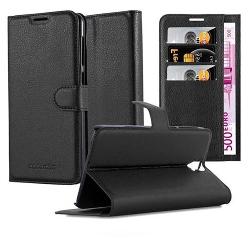 Cadorabo Hülle kompatibel mit HTC ONE E9 PLUS Schutzhülle mit Magnetverschluss, Standfunktion und Kartenfach