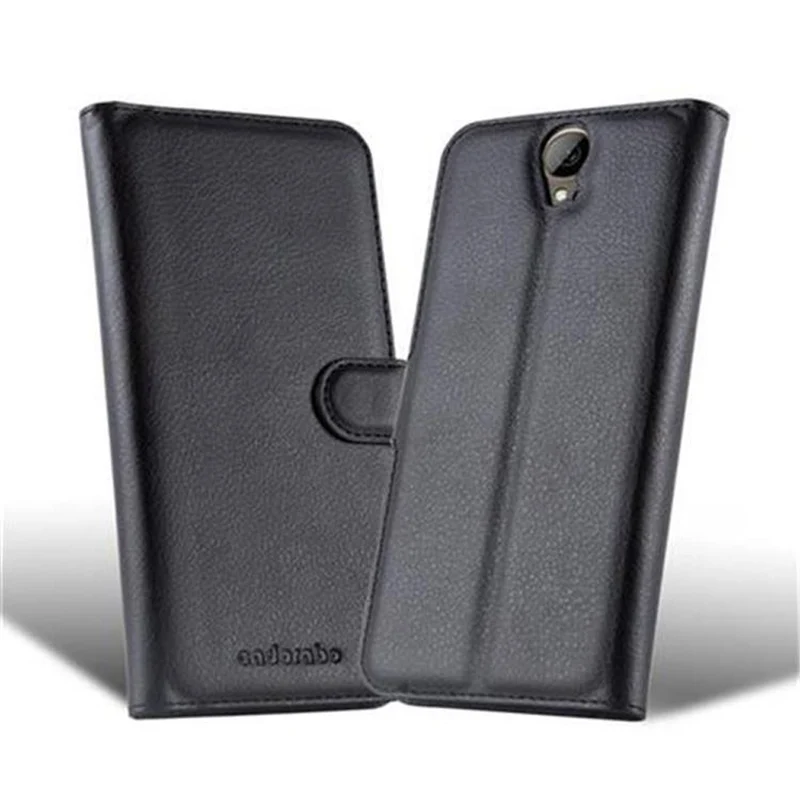 Cadorabo Hülle kompatibel mit HTC ONE E9 PLUS Schutzhülle mit Magnetverschluss, Standfunktion und Kartenfach