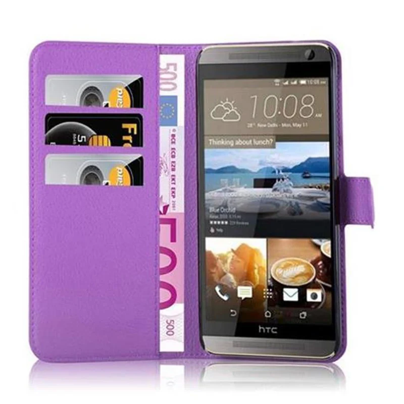 Cadorabo Hülle kompatibel mit HTC ONE E9 PLUS Schutzhülle mit Magnetverschluss, Standfunktion und Kartenfach