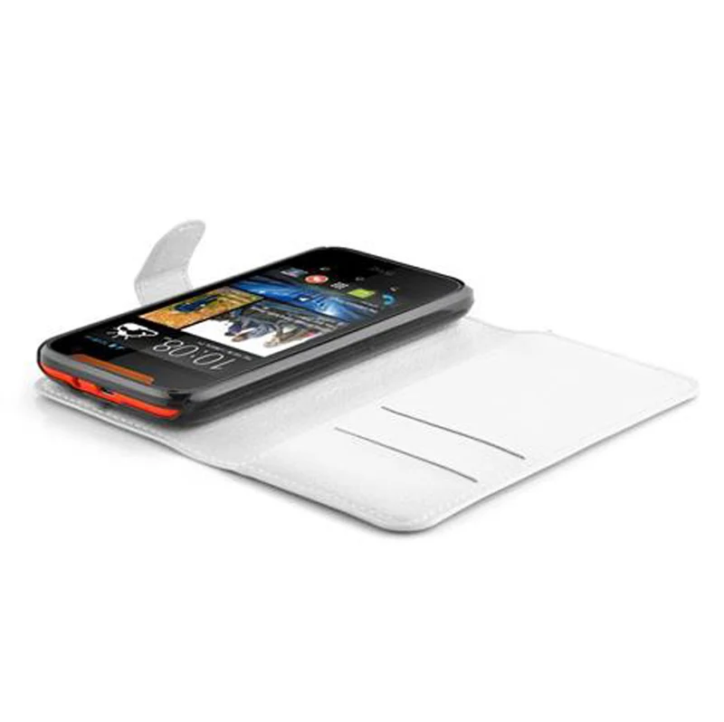 Cadorabo Hülle kompatibel mit HTC Desire 310 Schutzhülle mit Magnetverschluss, Standfunktion und Kartenfach