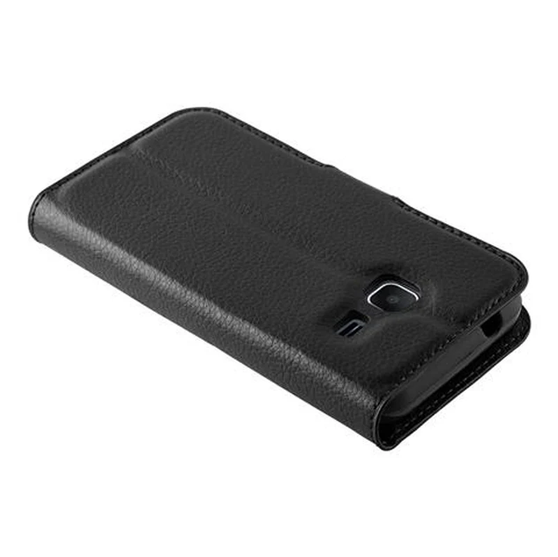Cadorabo Hülle kompatibel mit Samsung Galaxy J1 MINI Schutzhülle mit Magnetverschluss, Standfunktion und Kartenfach