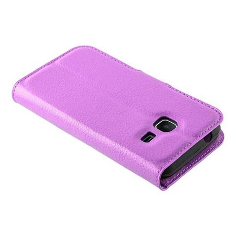 Cadorabo Hülle kompatibel mit Samsung Galaxy J1 MINI Schutzhülle mit Magnetverschluss, Standfunktion und Kartenfach