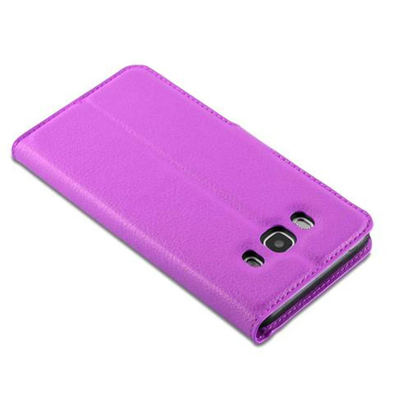 Cadorabo Hülle kompatibel mit Samsung Galaxy J7 2016 Schutzhülle mit Magnetverschluss, Standfunktion und Kartenfach