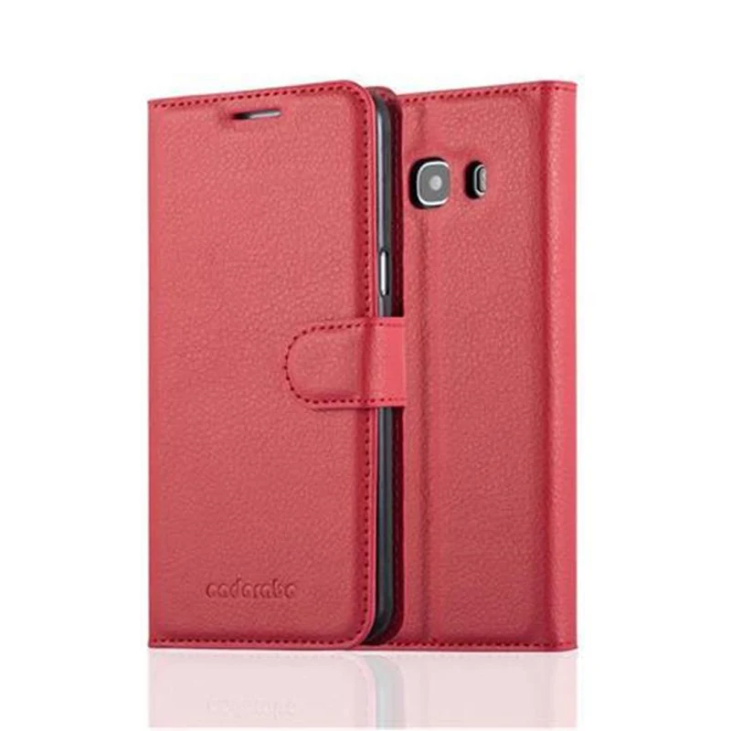 Cadorabo Hülle kompatibel mit Samsung Galaxy J5 2016 Schutzhülle mit Magnetverschluss, Standfunktion und Kartenfach
