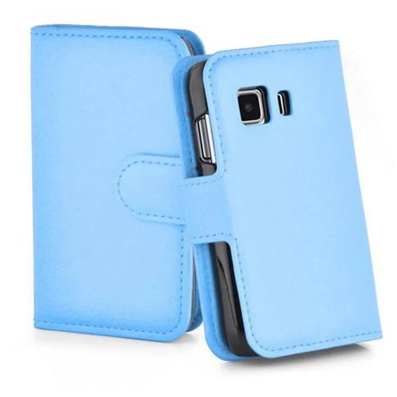 Cadorabo Hülle kompatibel mit Samsung Galaxy YOUNG 2 Schutzhülle mit Magnetverschluss, Standfunktion und Kartenfach