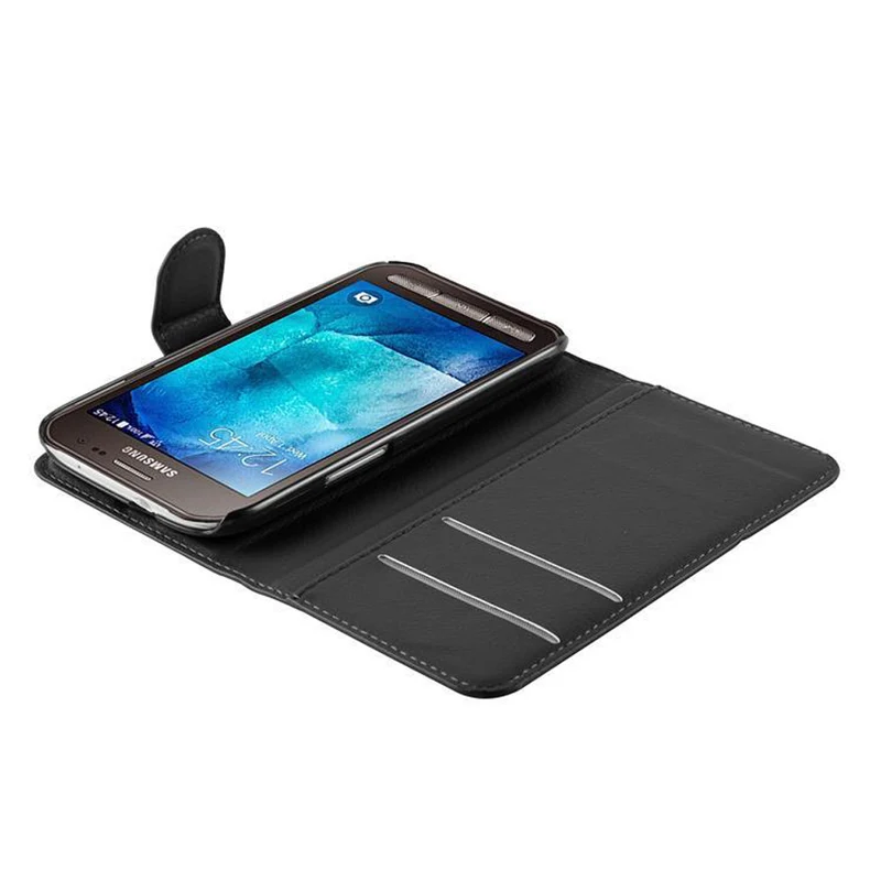 Cadorabo Hülle kompatibel mit Samsung Galaxy TREND 3 Schutzhülle mit Magnetverschluss, Standfunktion und Kartenfach