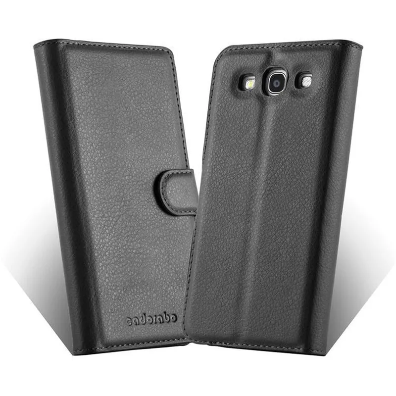 Cadorabo Hülle kompatibel mit Samsung Galaxy TREND 3 Schutzhülle mit Magnetverschluss, Standfunktion und Kartenfach