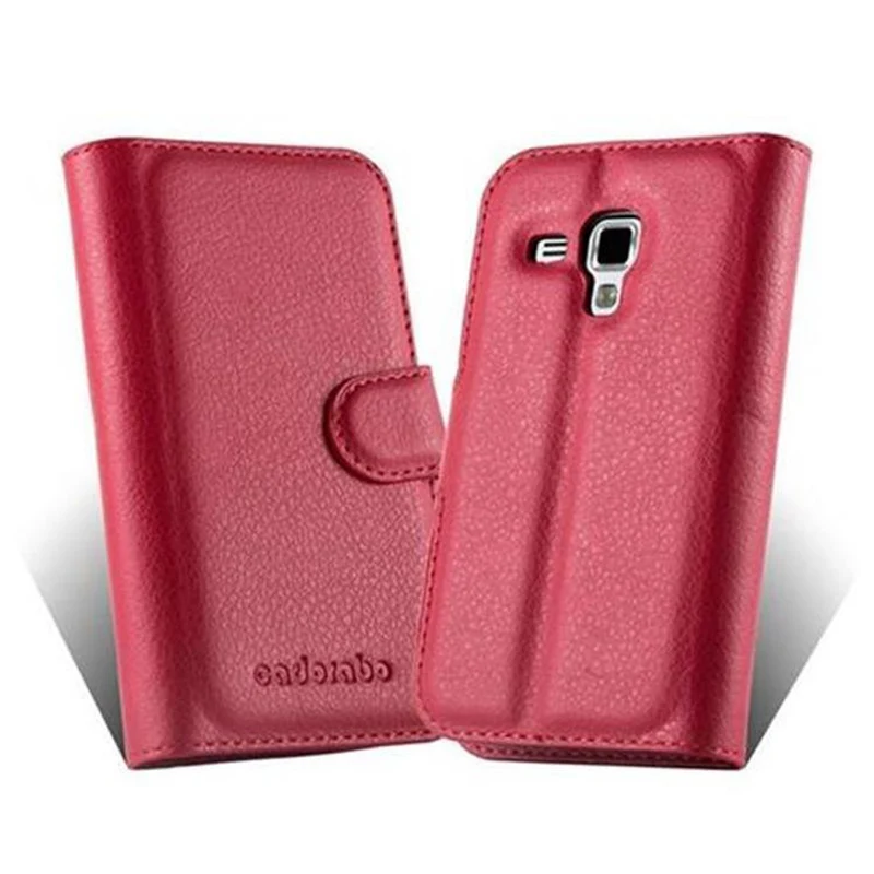 Cadorabo Hülle kompatibel mit Samsung Galaxy TREND DUOS Schutzhülle mit Magnetverschluss, Standfunktion und Kartenfach