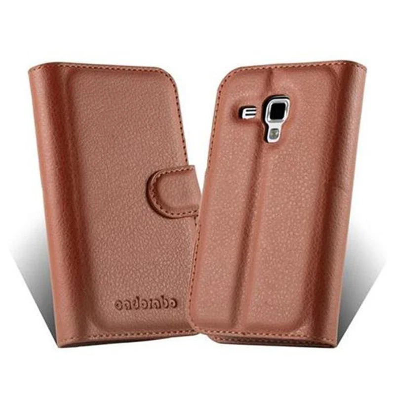 Cadorabo Hülle kompatibel mit Samsung Galaxy TREND DUOS Schutzhülle mit Magnetverschluss, Standfunktion und Kartenfach