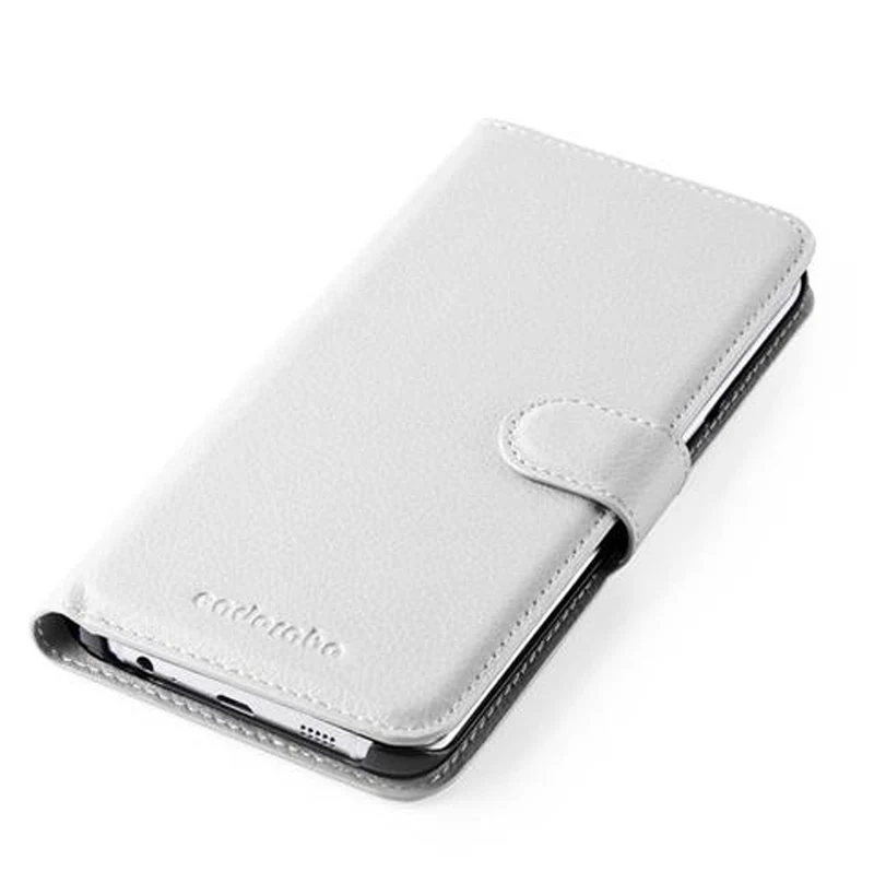 Cadorabo Hülle kompatibel mit Samsung Galaxy S6 EDGE Schutzhülle mit Magnetverschluss, Standfunktion und Kartenfach