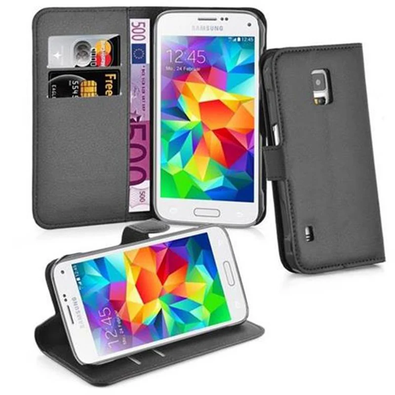 Cadorabo Hülle kompatibel mit Samsung Galaxy S5 ACTIVE Schutzhülle mit Magnetverschluss, Standfunktion und Kartenfach