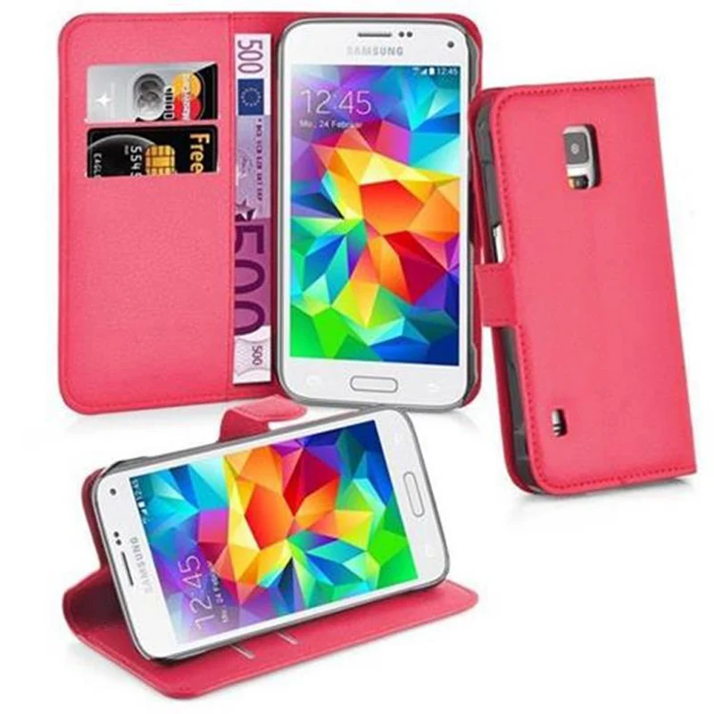 Cadorabo Hülle kompatibel mit Samsung Galaxy S5 ACTIVE Schutzhülle mit Magnetverschluss, Standfunktion und Kartenfach
