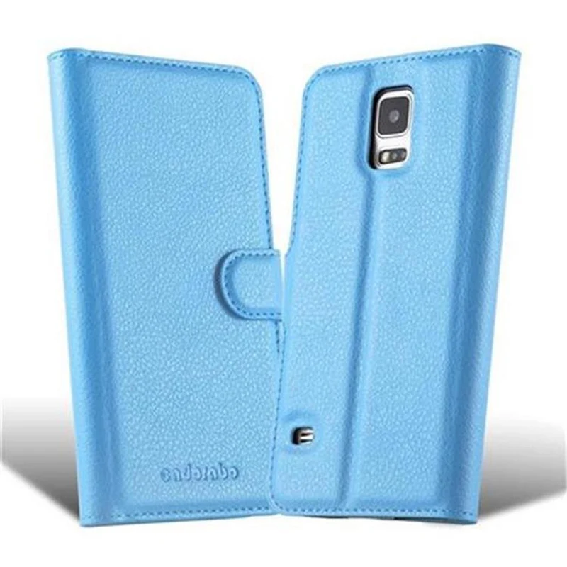 Cadorabo Hülle kompatibel mit Samsung Galaxy S5 / S5 NEO Schutzhülle mit Magnetverschluss, Standfunktion und Kartenfach
