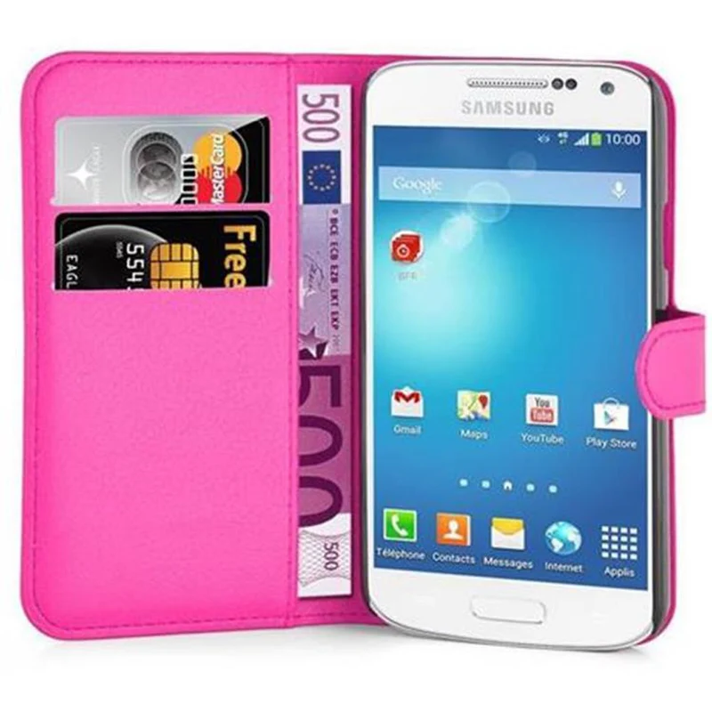 Cadorabo Hülle kompatibel mit Samsung Galaxy S4 ACTIVE Schutzhülle mit Magnetverschluss, Standfunktion und Kartenfach