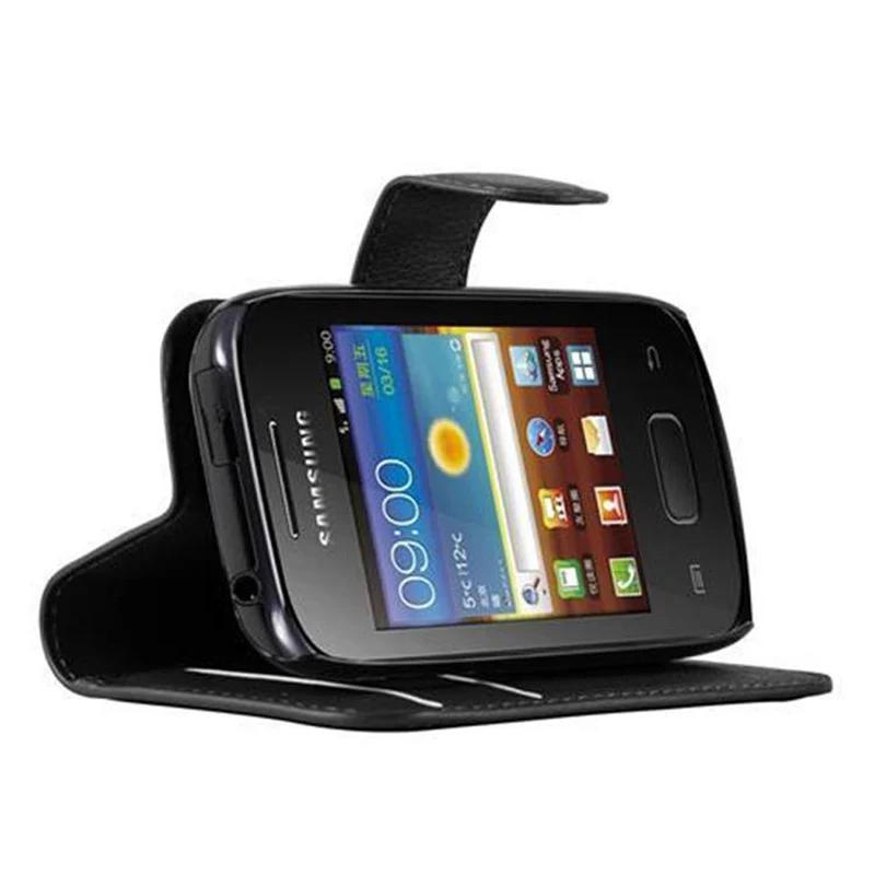 Cadorabo Hülle kompatibel mit Samsung Galaxy POCKET NEO Schutzhülle mit Magnetverschluss, Standfunktion und Kartenfach