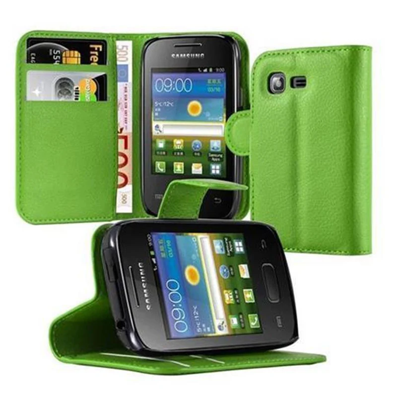 Cadorabo Hülle kompatibel mit Samsung Galaxy POCKET 2 Schutzhülle mit Magnetverschluss, Standfunktion und Kartenfach