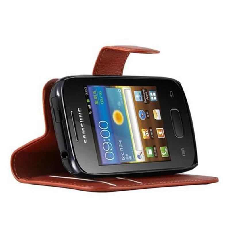 Cadorabo Hülle kompatibel mit Samsung Galaxy POCKET 2 Schutzhülle mit Magnetverschluss, Standfunktion und Kartenfach